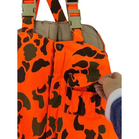 Guide Gear Camo Hunting Bib Overalls 2XL Blaze Orange - Picture 3 of 12